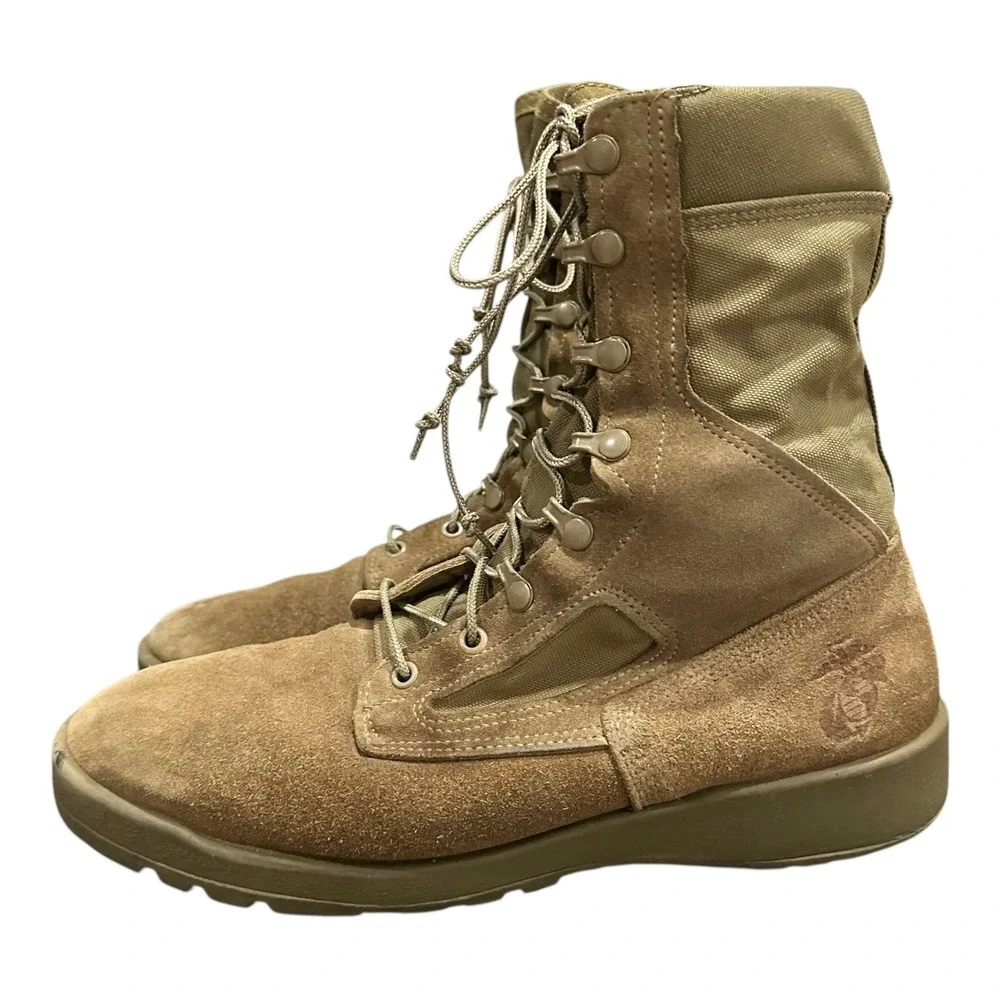 Belleville USMC Hot Weather Combat Boots Coyote Brown Suede Vibram 11 R EGA